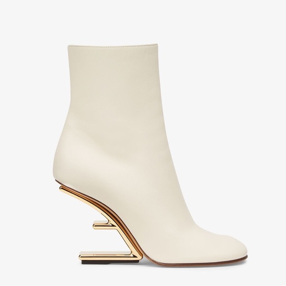 FENDI BNIB FENDI First 105mm Ankle Boots In White/ Cream - Picture 1 of 15